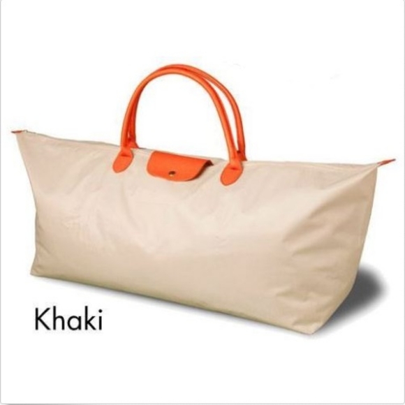 Designer Lanus Le Pliage XL Nylon Foldable Travel Gym Beach Tote Handbag Bag New - Picture 1 of 4